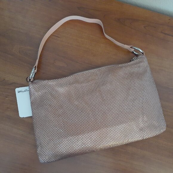Whiting and Davis Bronze Mesh Shoulder Bag NWT - Picture 5 of 12
